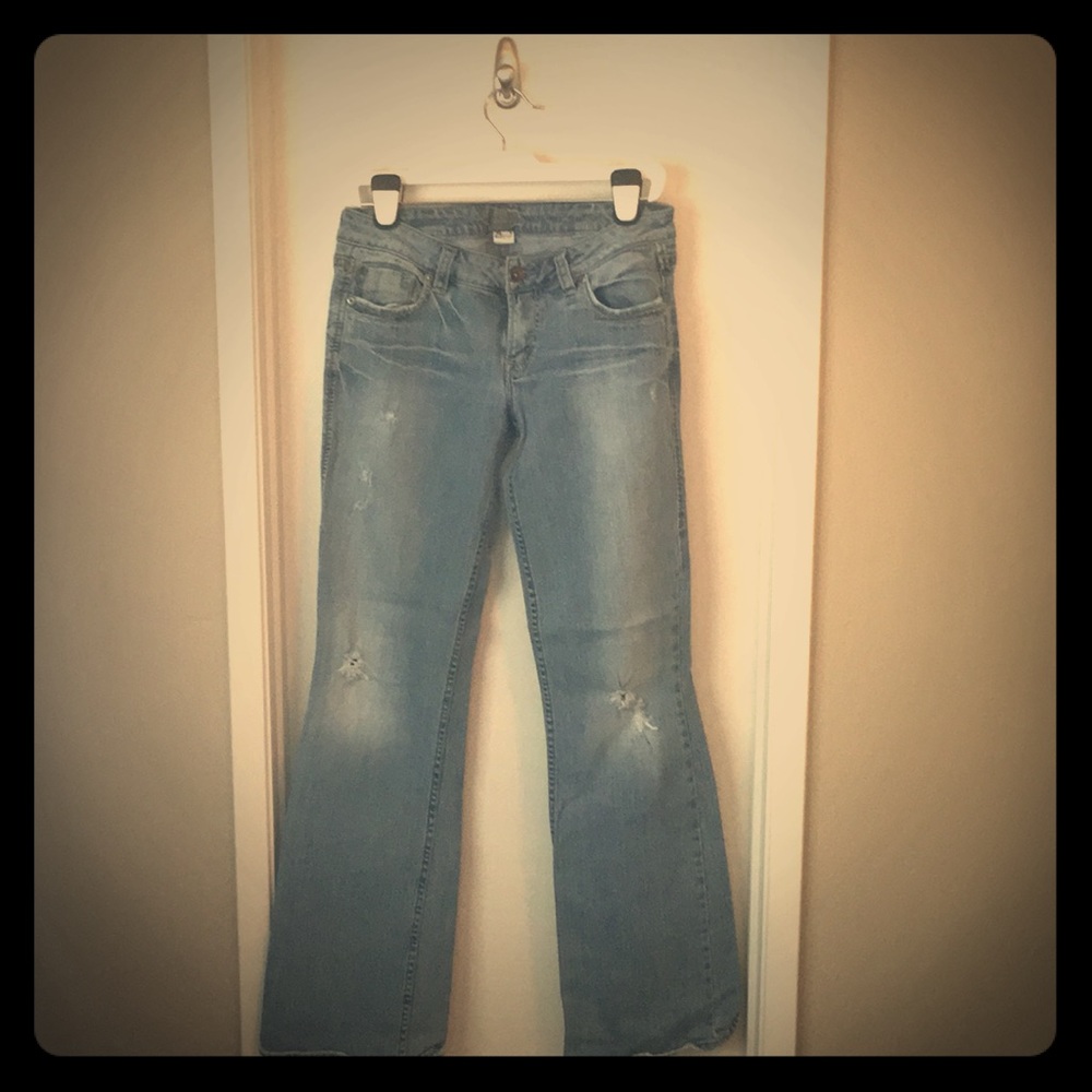 Bootcuts are back! Silver bootcut jeans!